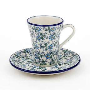 Filiżanka i spodek espresso F70 0,11l <br> 2089X Niezapominajki